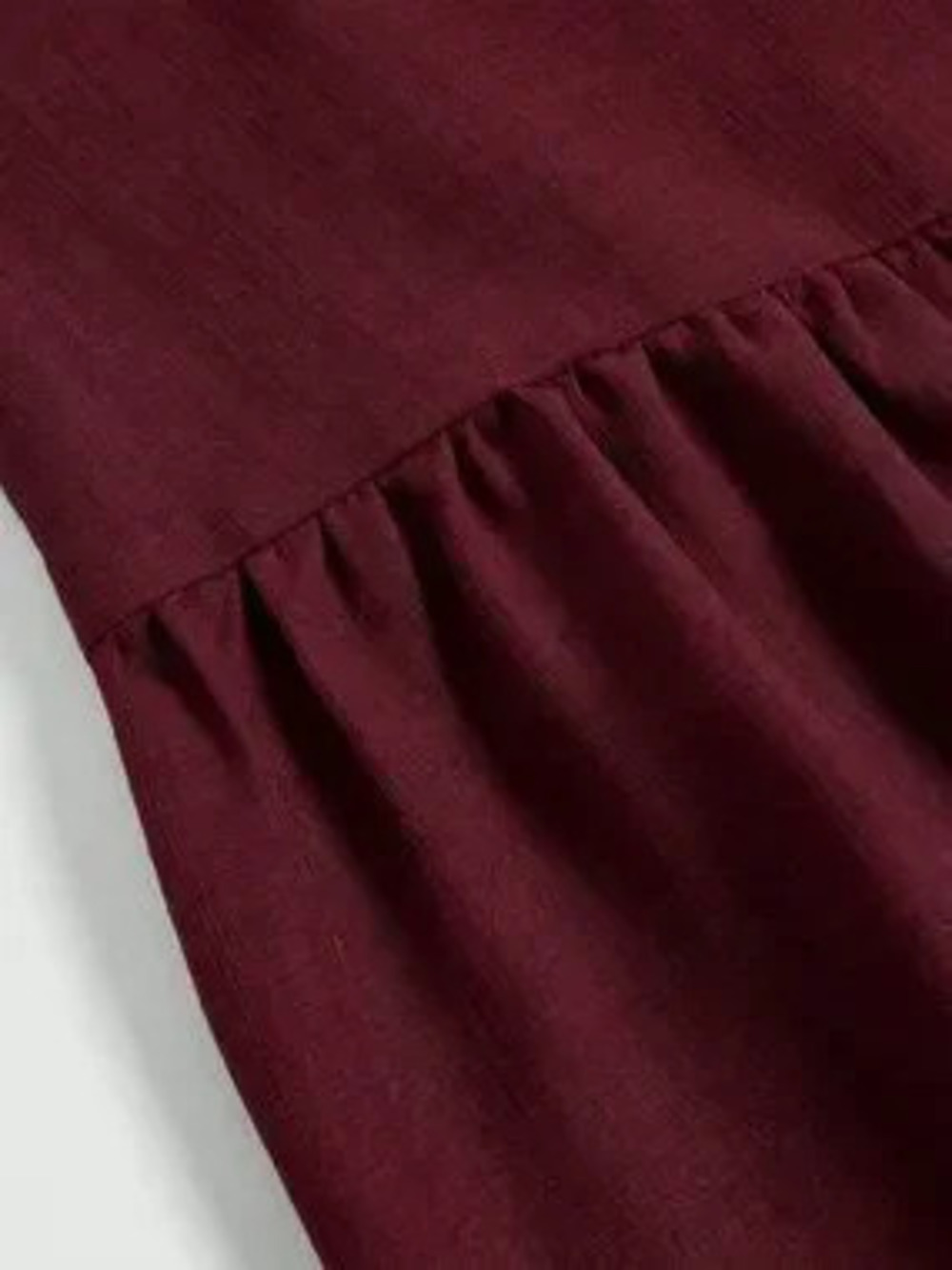 Burgundy Casual Women's Slimming Draped Wide Leg Pants